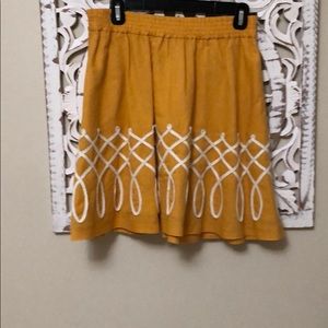 Anthropologie Girls of Savoy A-line skirt